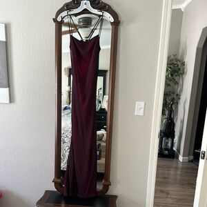 Frederick's of Hollywood Burgundy Dress